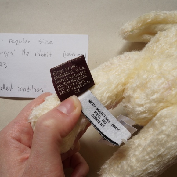 TY - beanie baby - Georgia the rabbit (1993) - Picture 3 of 3